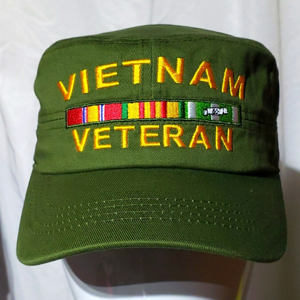 Military OD VIETNAM VETERAN HAT